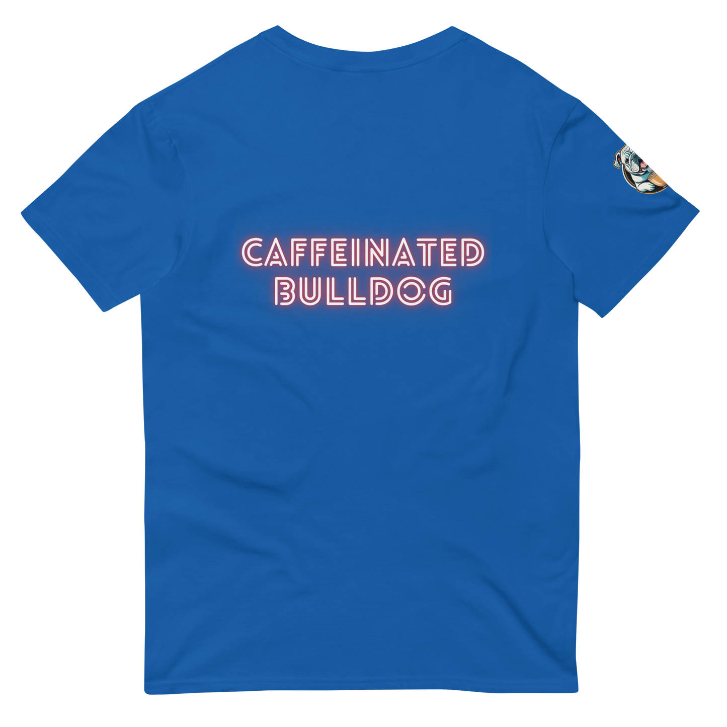 Caffeinated Bulldog Short-Sleeve T-Shirt.
