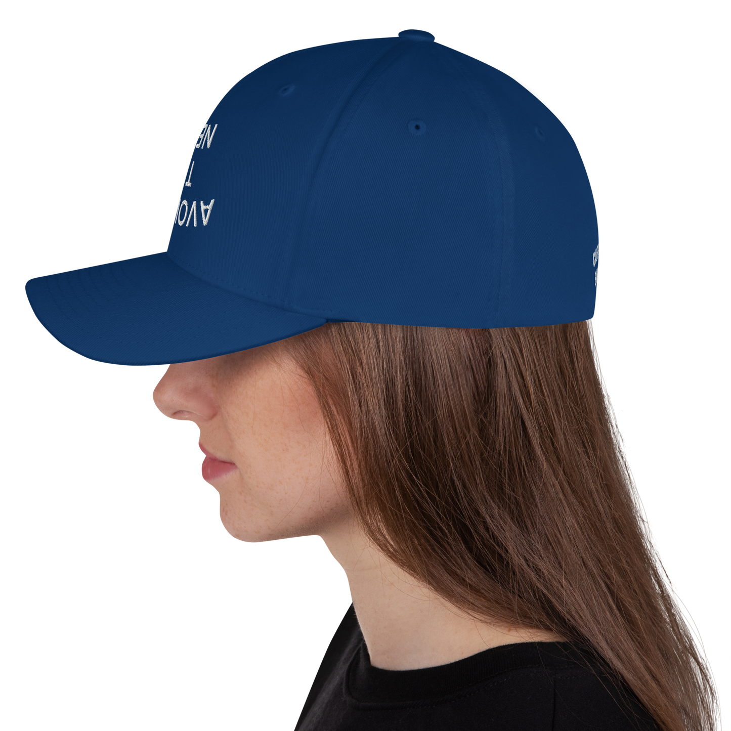 AVOIDING THE NEWS Structured Twill Cap.