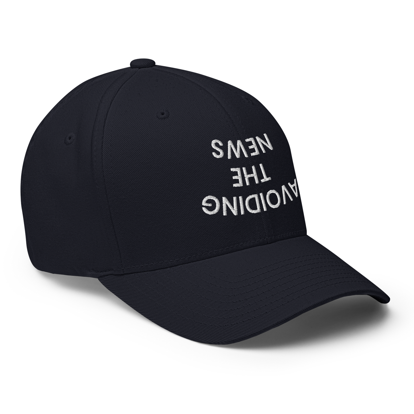 AVOIDING THE NEWS Structured Twill Cap.