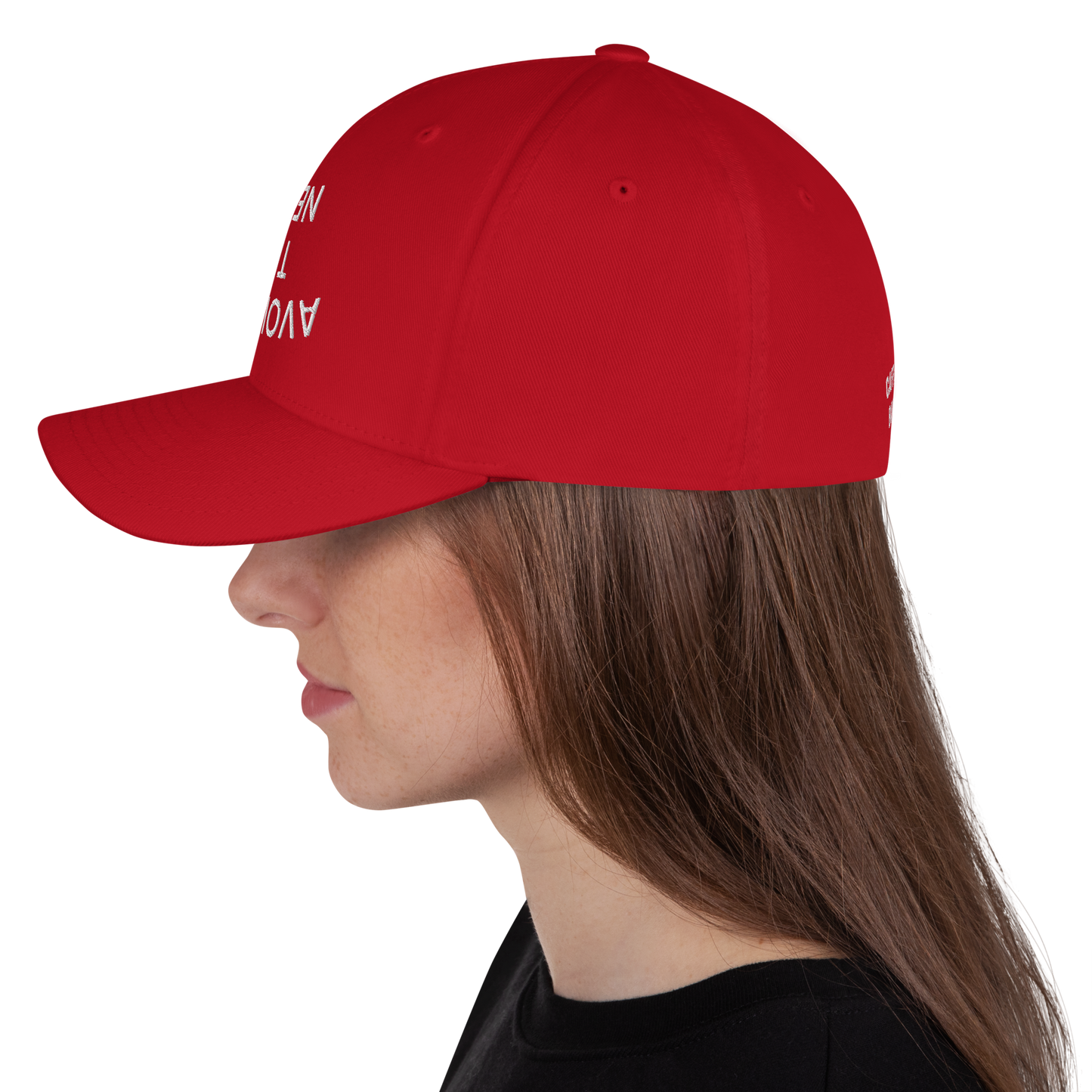 AVOIDING THE NEWS Structured Twill Cap.