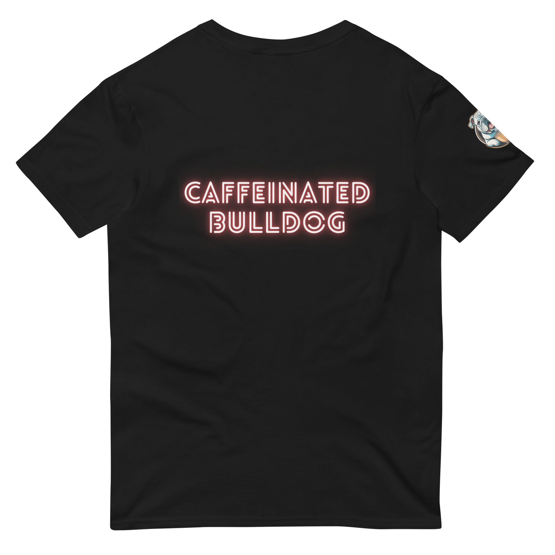 Caffeinated Bulldog Short-Sleeve T-Shirt.
