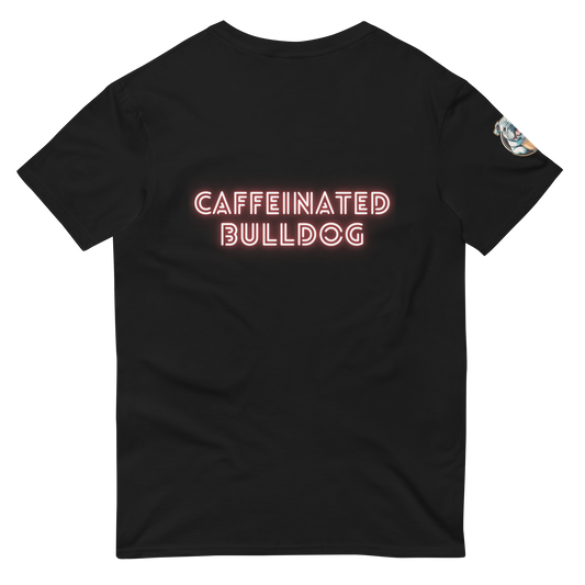 Caffeinated Bulldog Short-Sleeve T-Shirt.