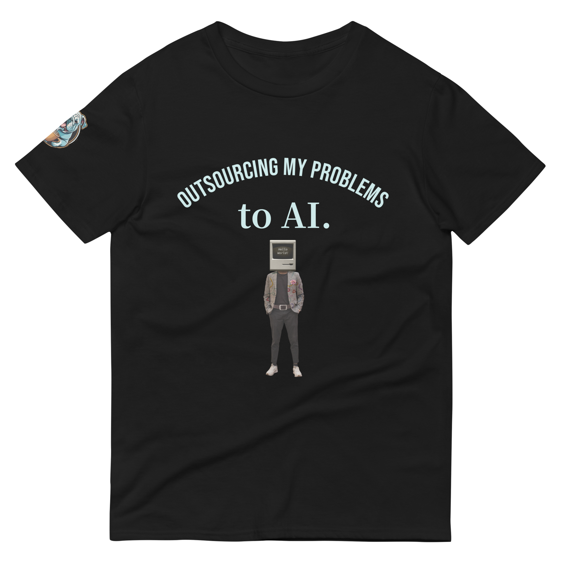 Caffeinated Bulldog Short-Sleeve T-Shirt.