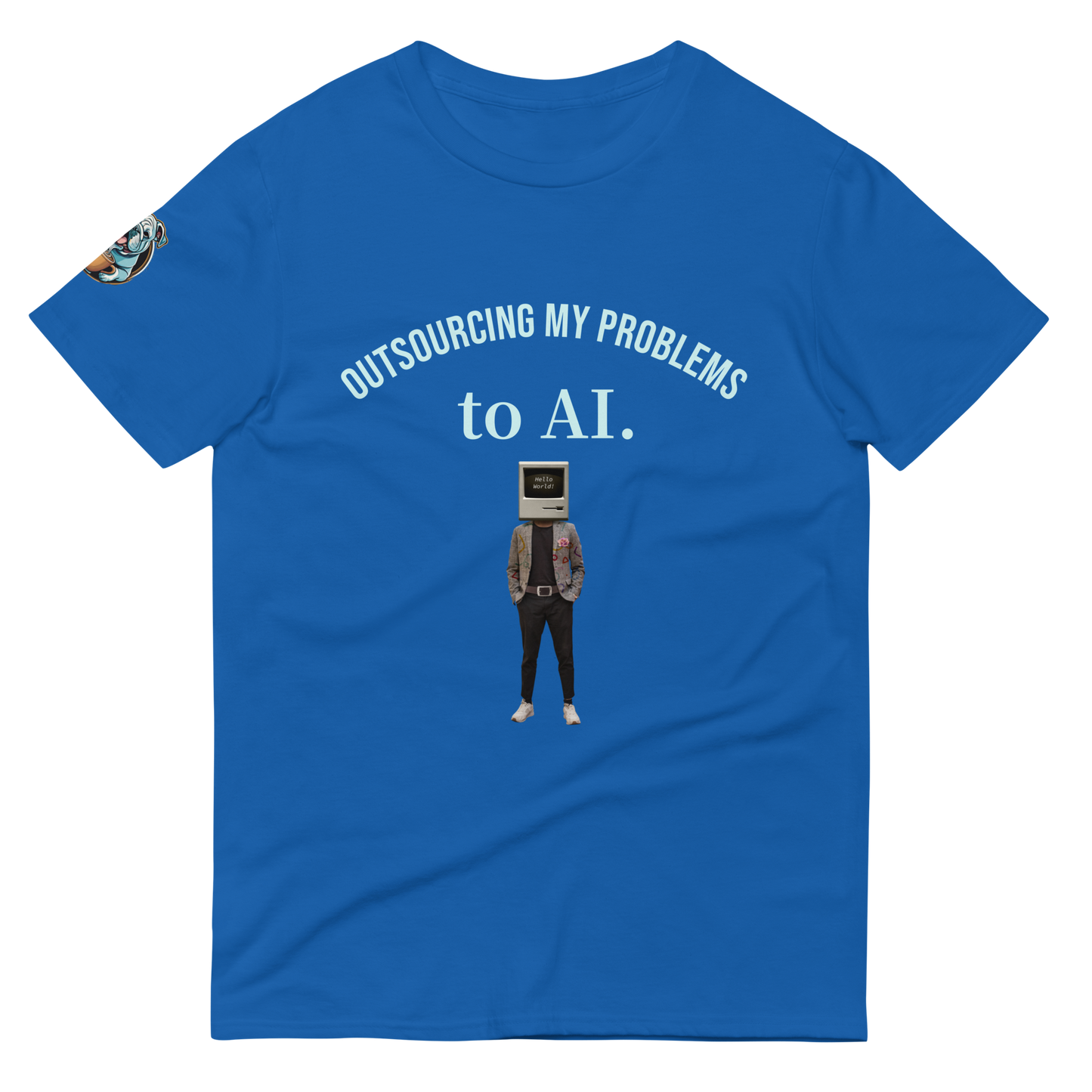 Caffeinated Bulldog Short-Sleeve T-Shirt.
