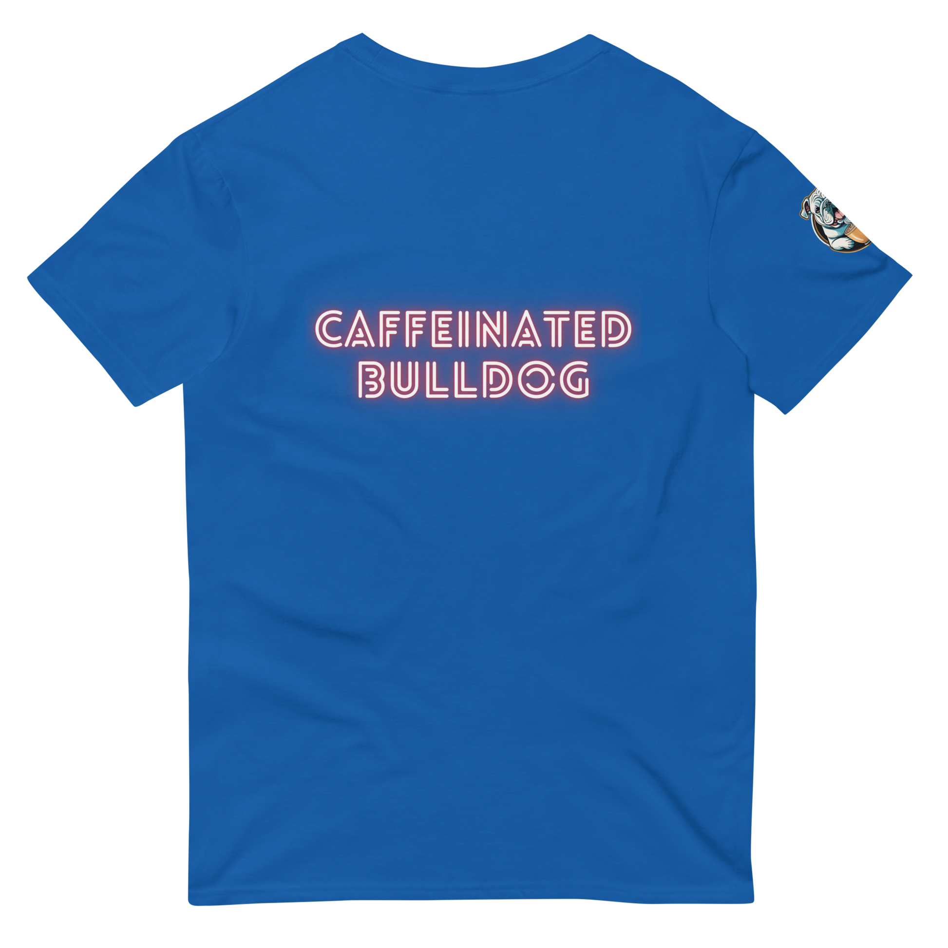 Caffeinated Bulldog Short-Sleeve T-Shirt.