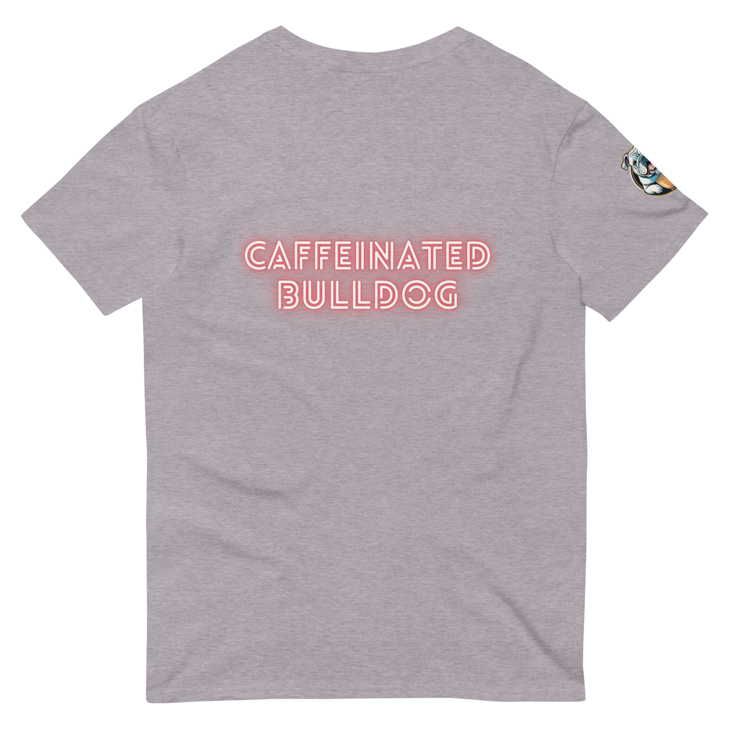 Caffeinated Bulldog Short-Sleeve T-Shirt.