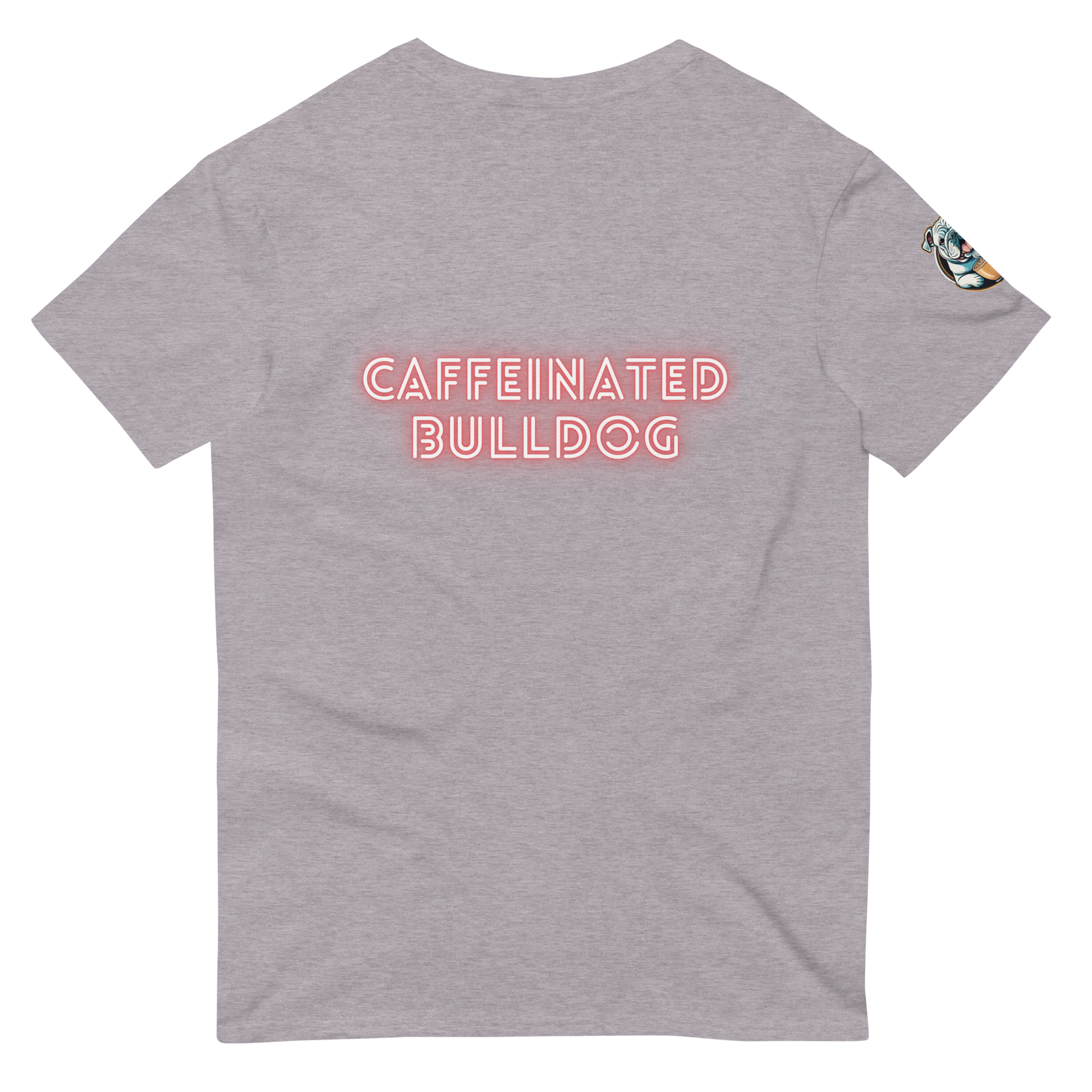 Caffeinated Bulldog Short-Sleeve T-Shirt.