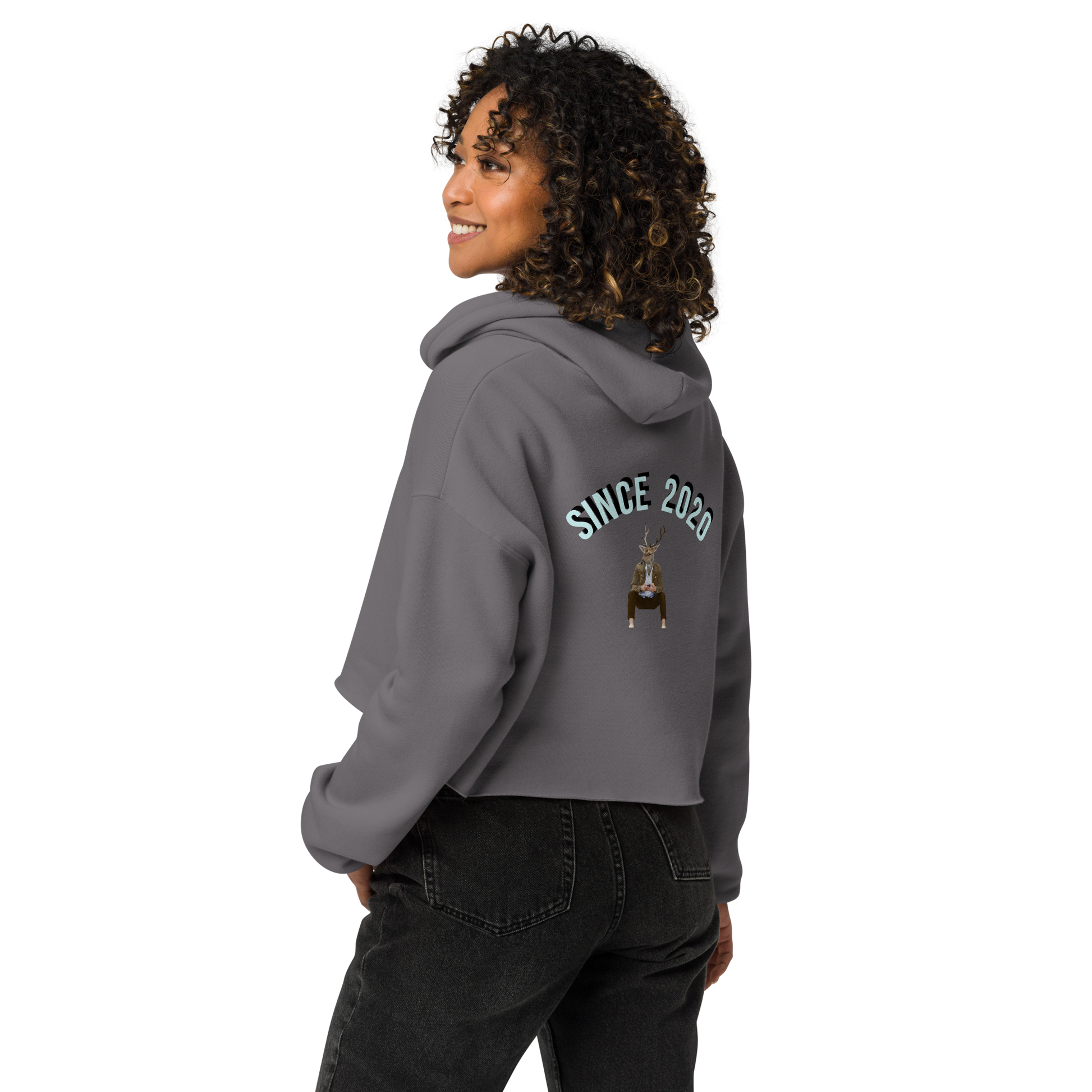 Professional Doomscroller Crop Hoodie.