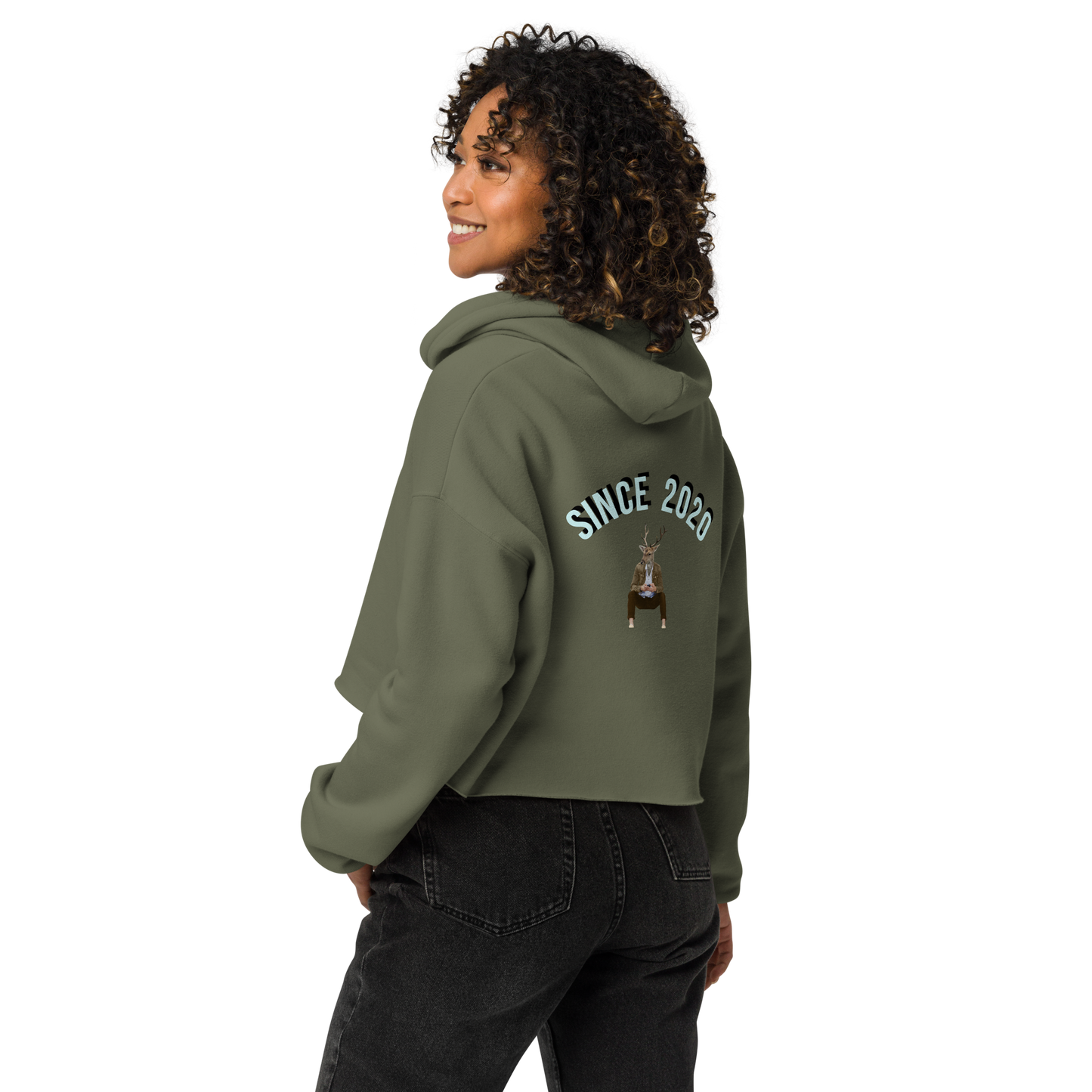 Professional Doomscroller Crop Hoodie.