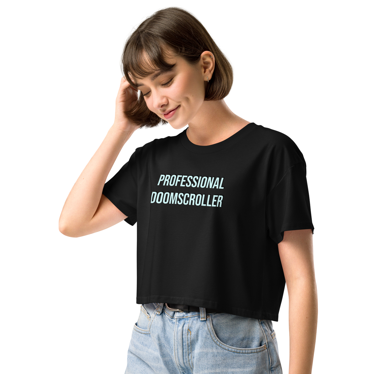 Professional DoomScroller Women’s crop top.