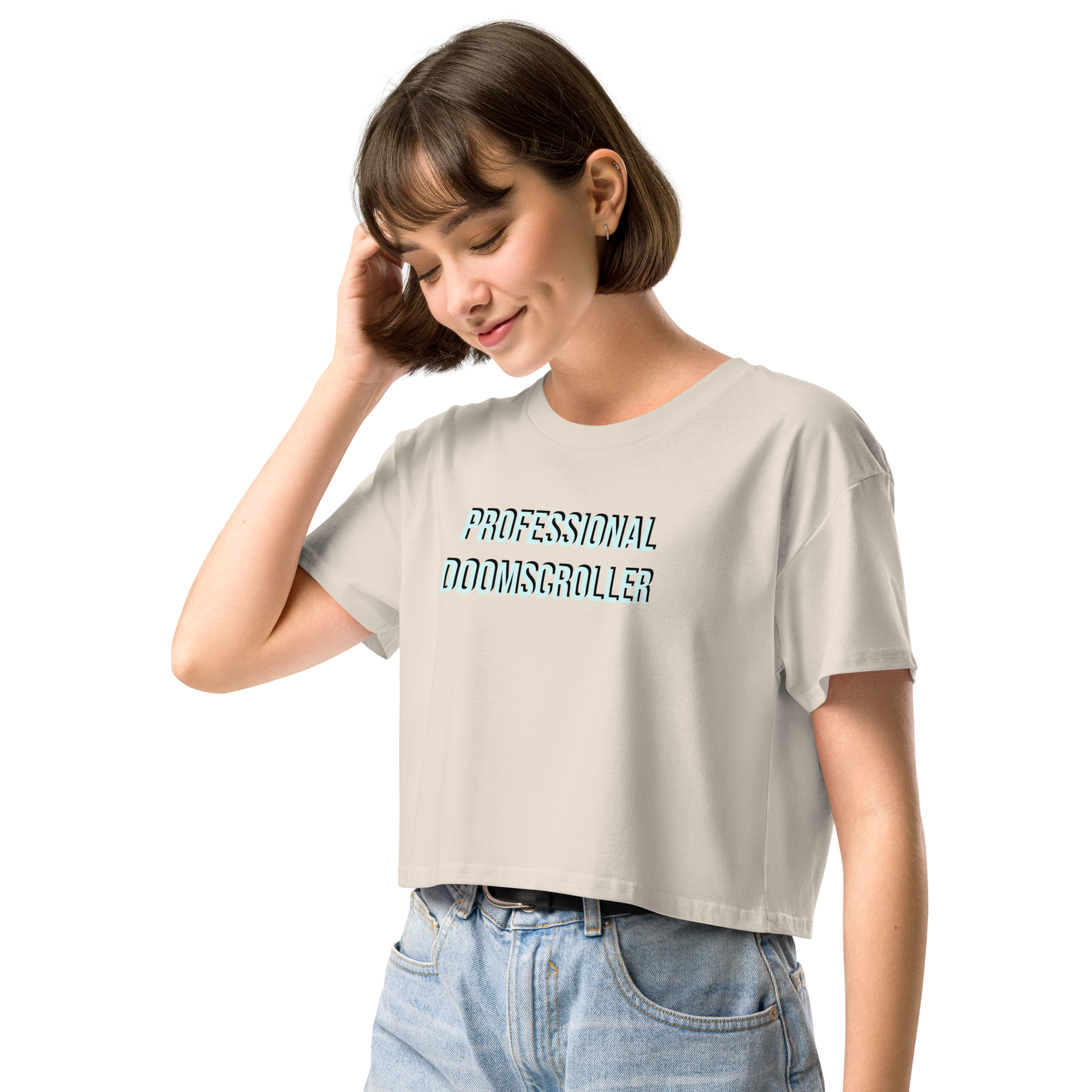 Professional DoomScroller Women’s crop top.