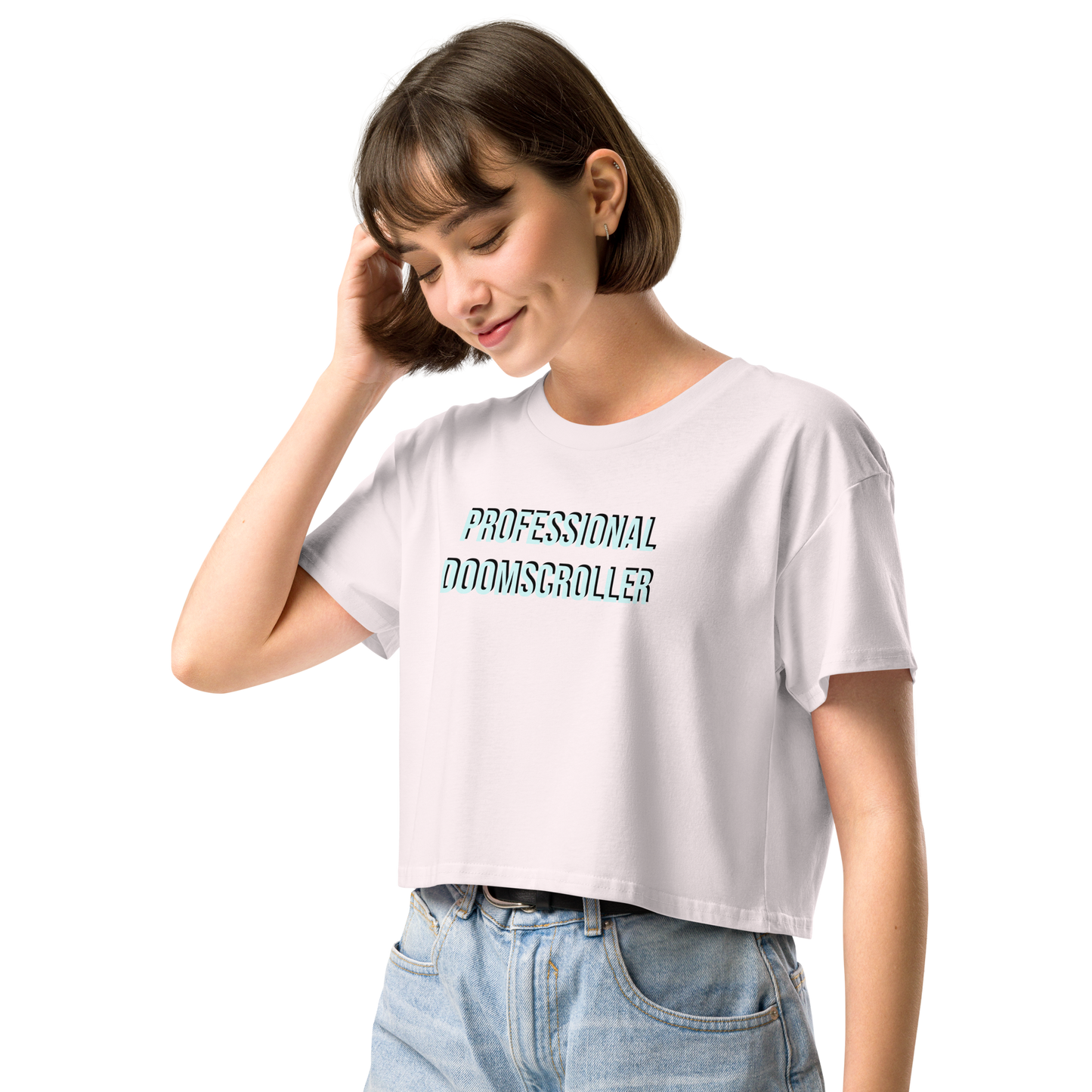 Professional DoomScroller Women’s crop top.