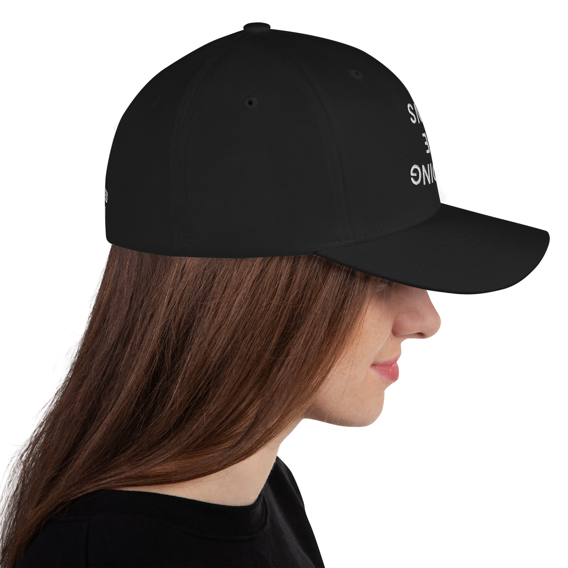 AVOIDING THE NEWS Structured Twill Cap.