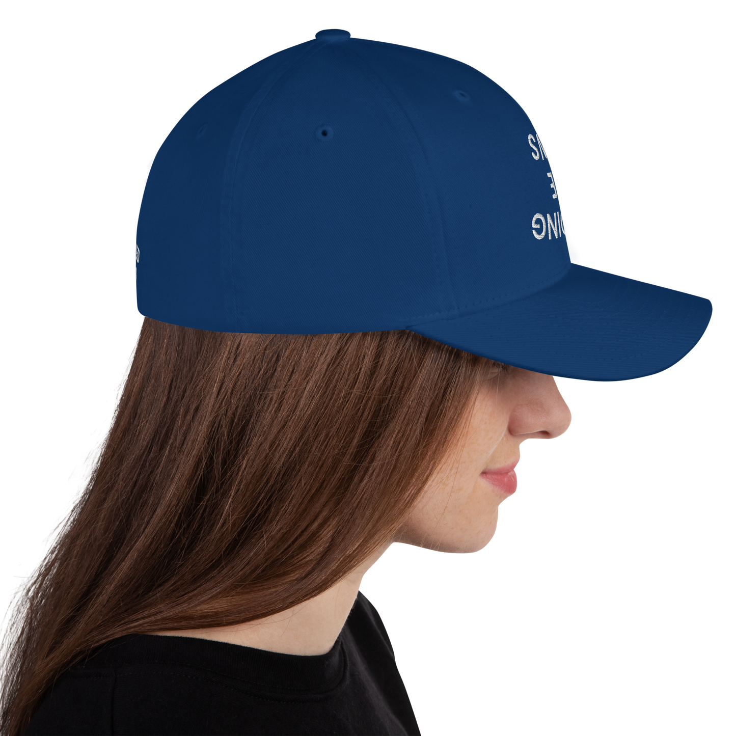 AVOIDING THE NEWS Structured Twill Cap.