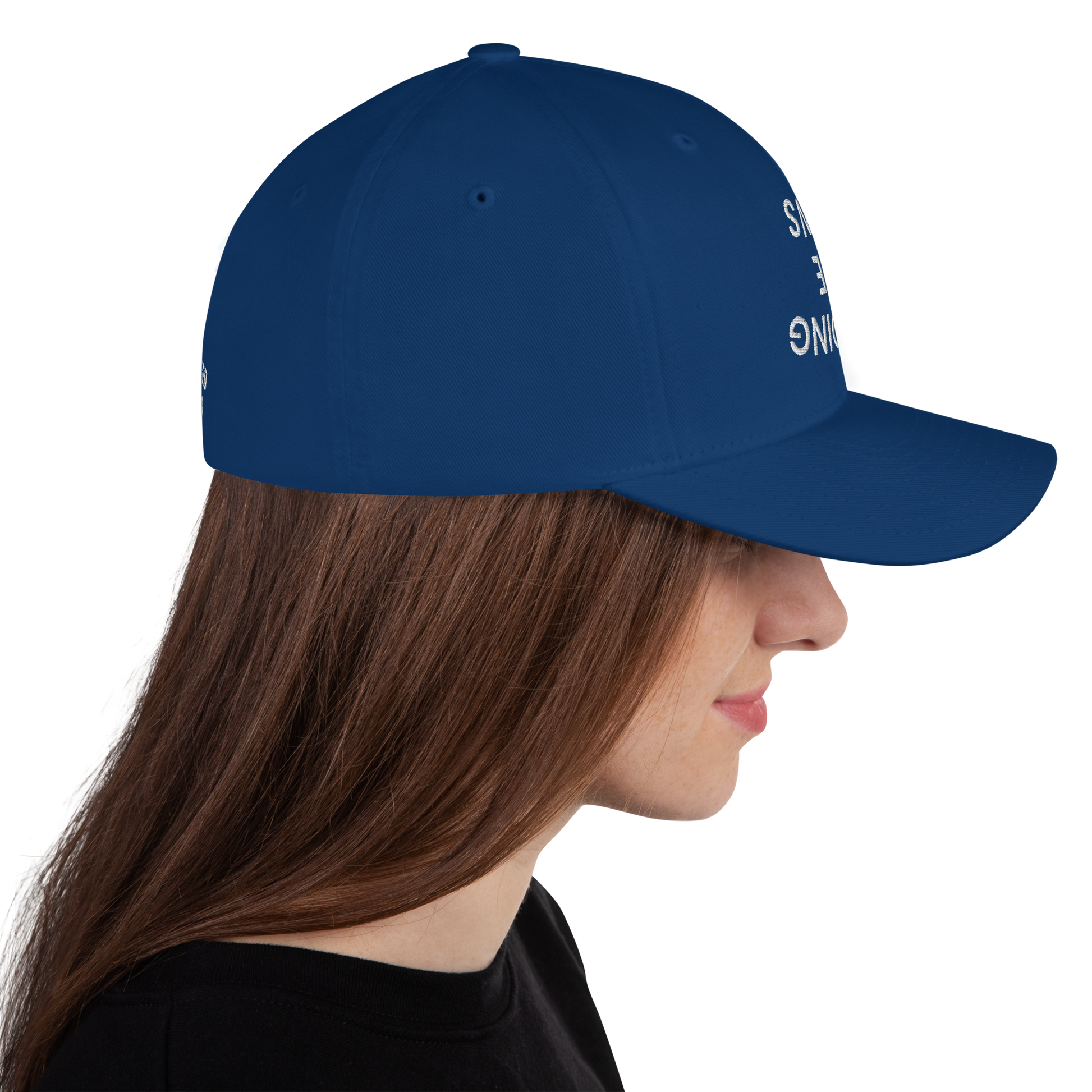 AVOIDING THE NEWS Structured Twill Cap.