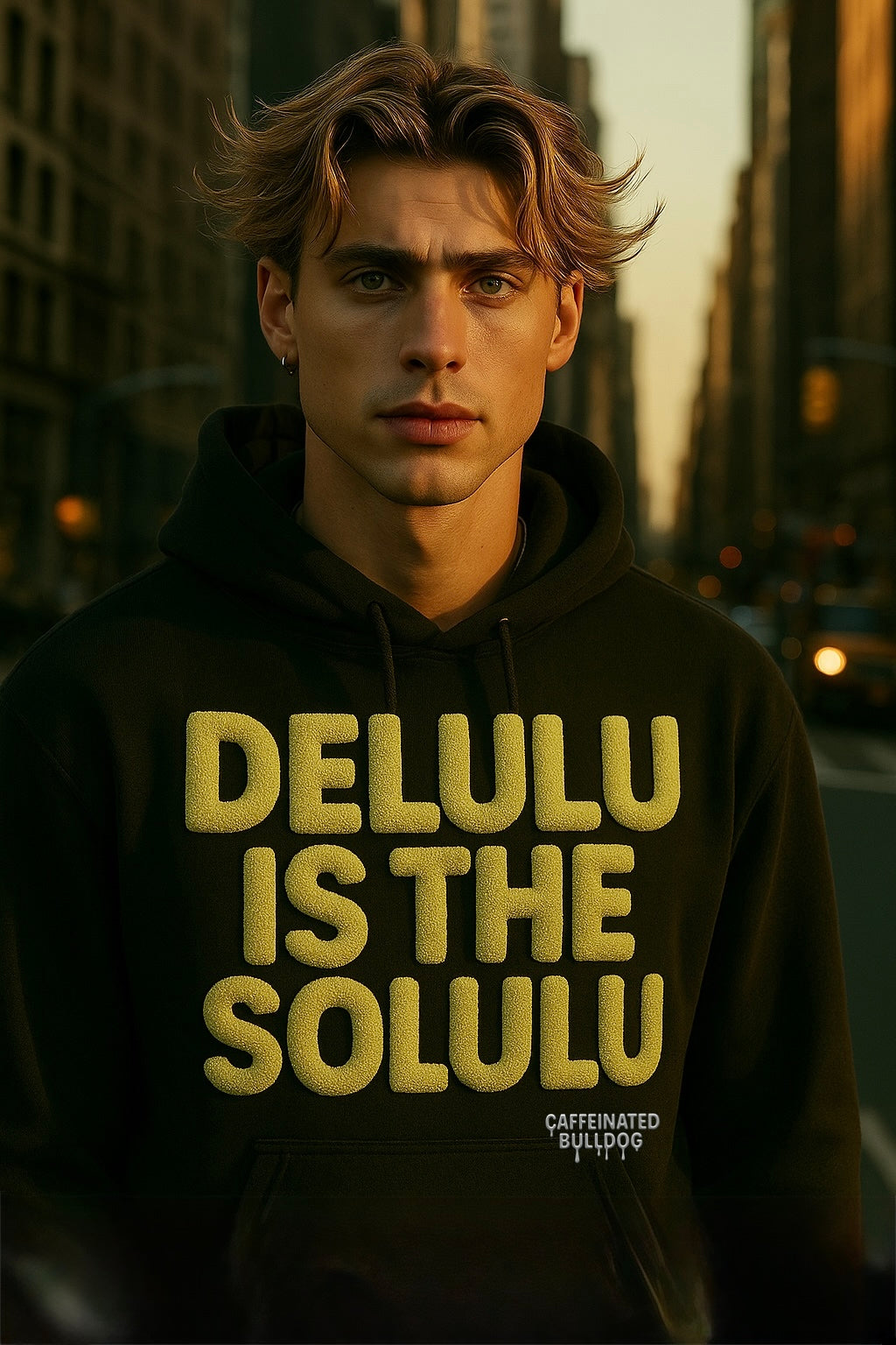 Delulu is my solulu caffeinated Bulldogs streetwear hoodie champion hoodie 2025.