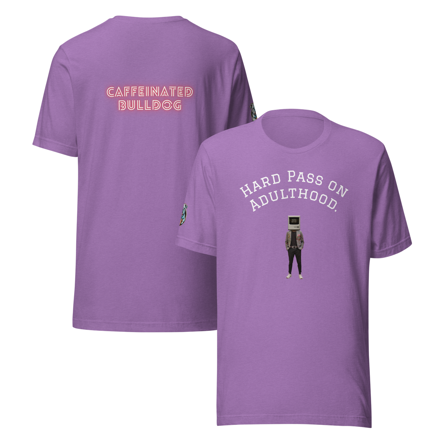 Caffeinated Bulldog  t-shirt.
