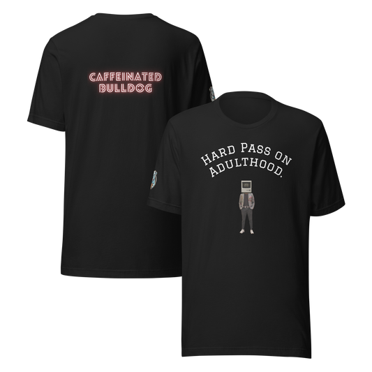 Caffeinated Bulldog  t-shirt.